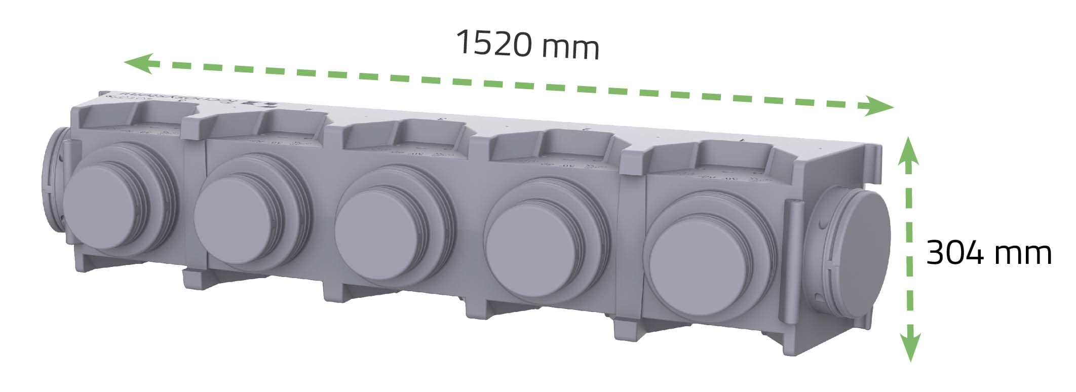 TECNOSYSTEMI - KIT SVELTO 2 ZONE D150 PLENUM EOLO BOC PL11167405