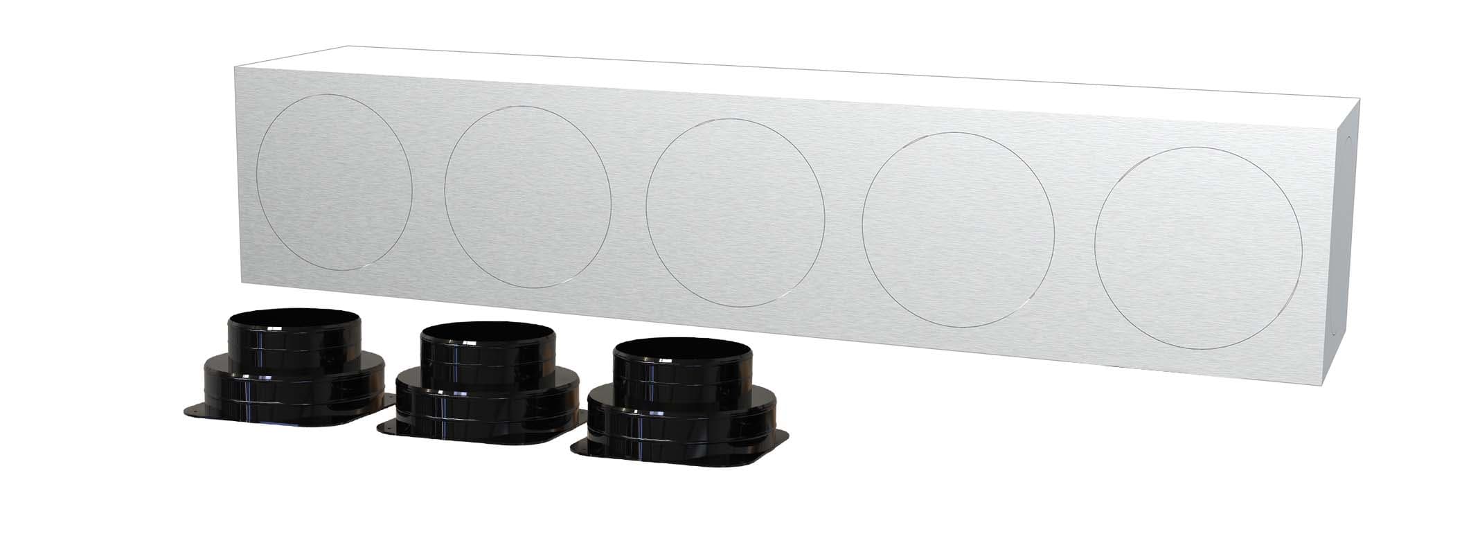 TECNOSYSTEMI - KIT SVELTO 3 ZONE D200 PLENUM IN LAMIER PWD300597