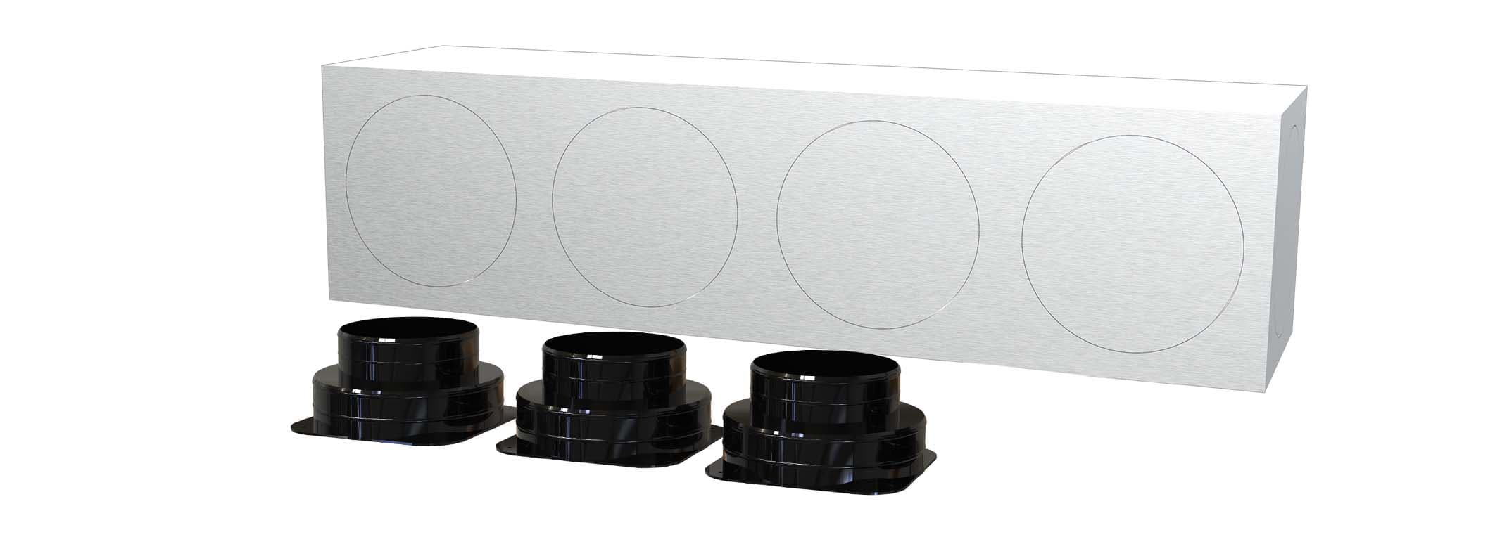 TECNOSYSTEMI - KIT SVELTO 3 ZONE D200 PLENUM IN LAMIER PWD300644