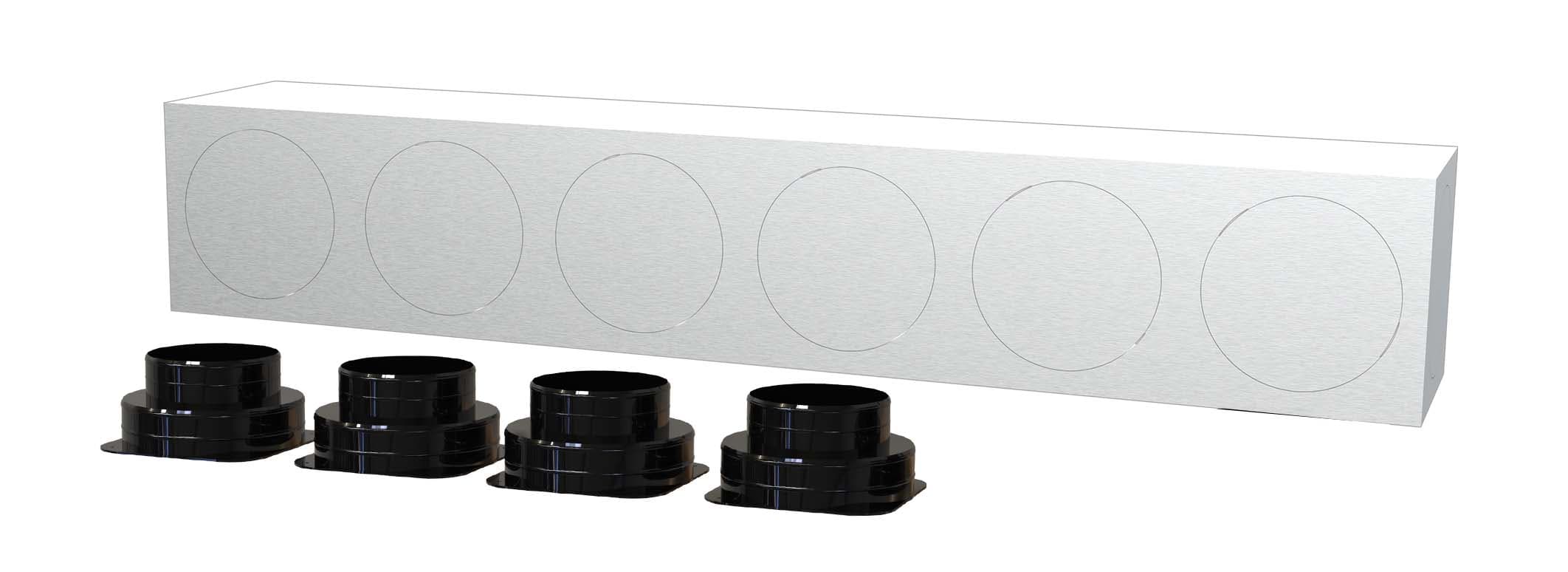 TECNOSYSTEMI - KIT SVELTO 4 ZONE D200 PLENUM IN LAMIER PWD300673