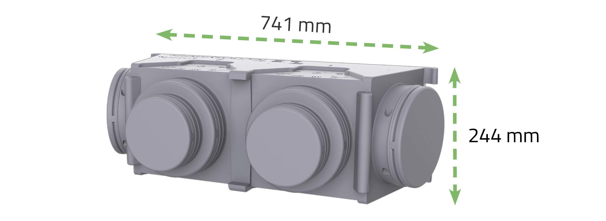 TECNOSYSTEMI - KIT SVELTO 3 ZONE200 PLENUM EOLO BOCCH