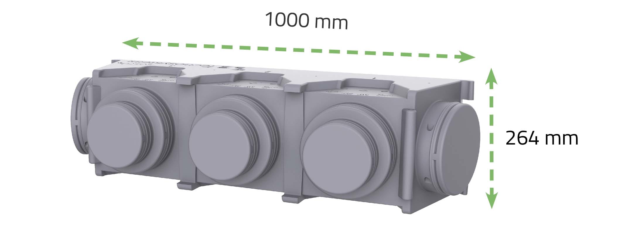 TECNOSYSTEMI - KIT SVELTO 3 ZONE D200 PLENUM EOLO BOC PWD301300