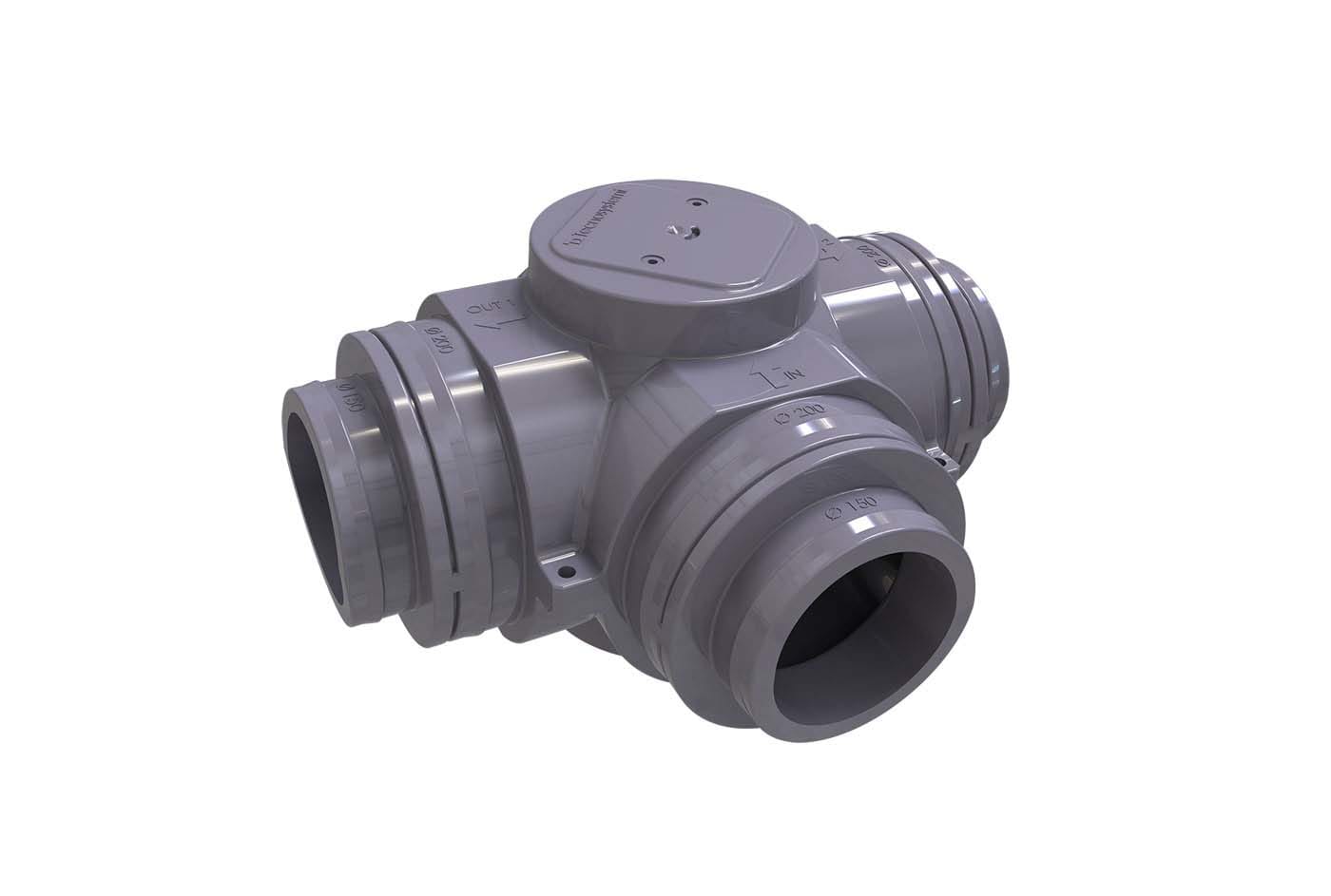 TECNOSYSTEMI - DERIVAZIONE MULTIPLA A T IN POLISTIRENE PWD400194