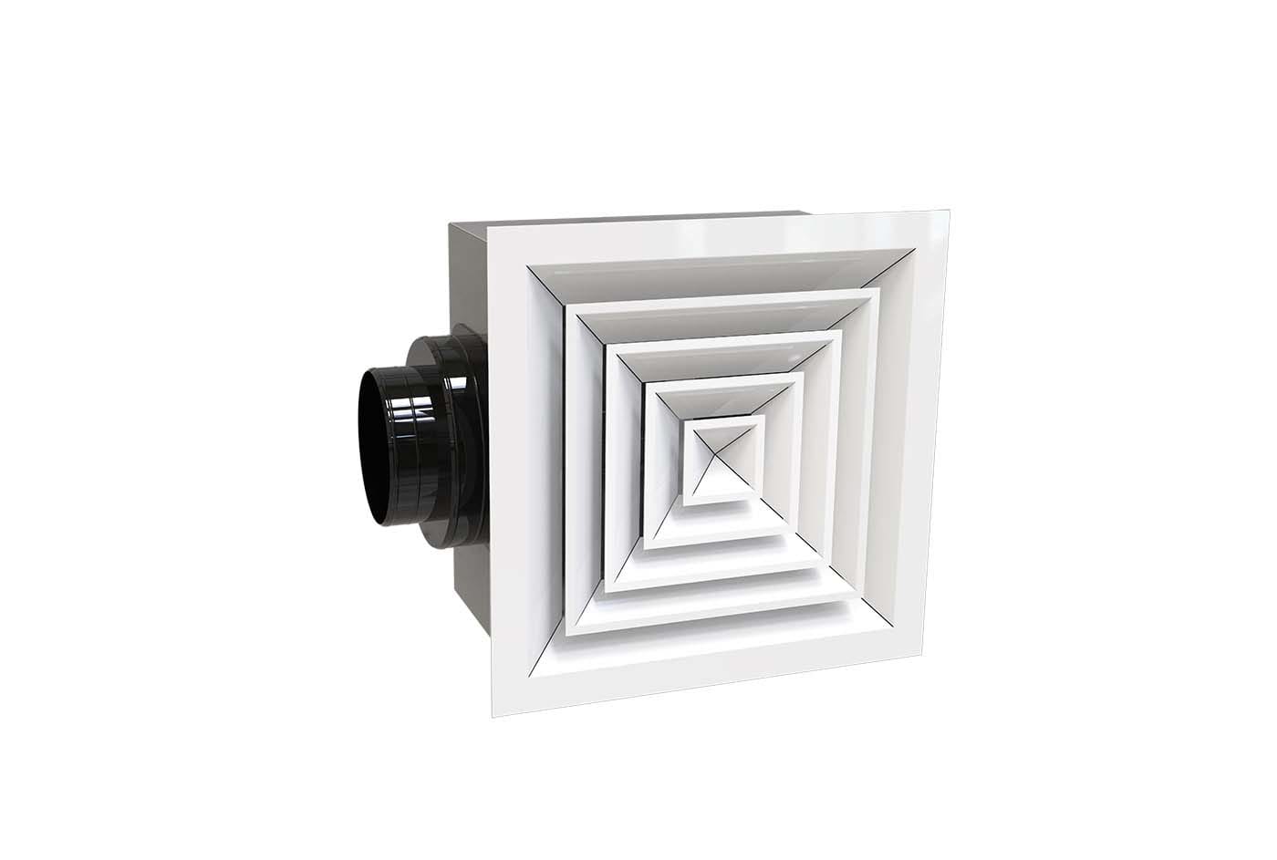TECNOSYSTEMI - DIFFUSORE QUADRATO DQAP A 4 VIE 595X595