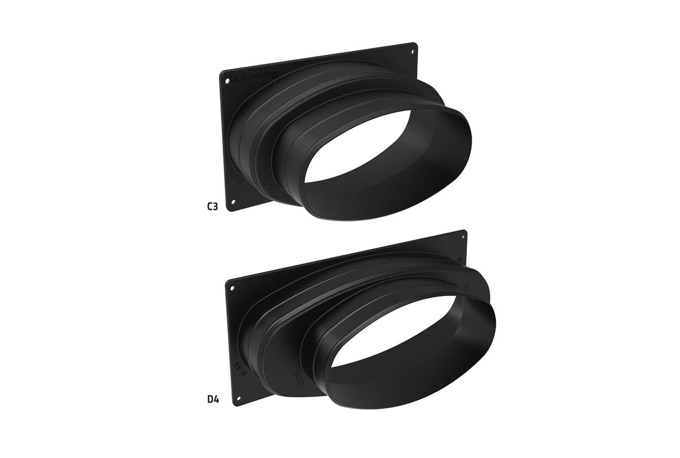 TECNOSYSTEMI - COLLARINO OVALE PER PLENUM MOD.D4 - D150 PWD500010