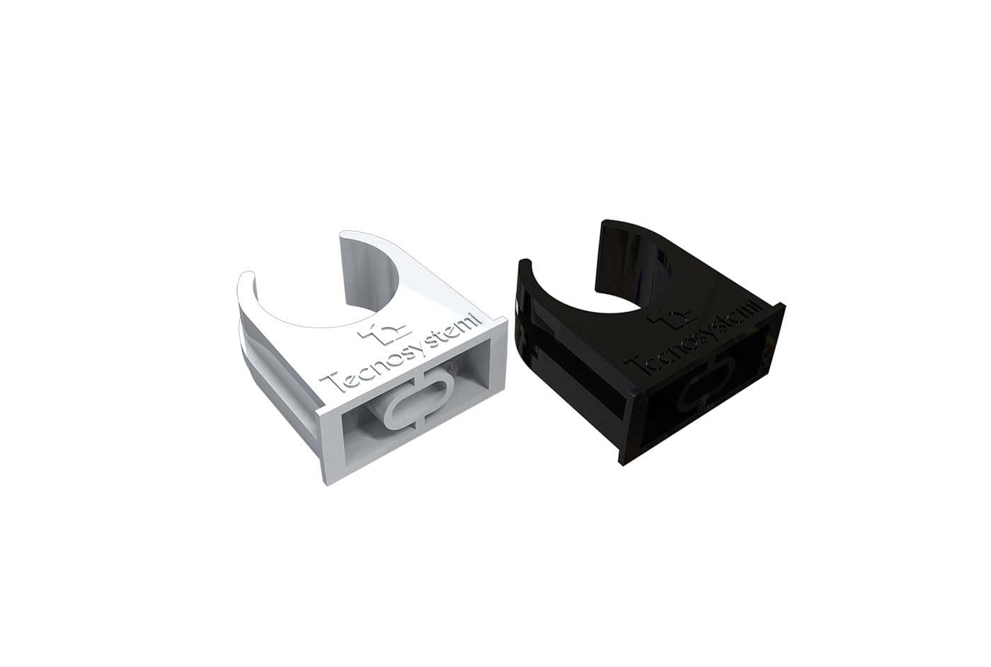 TECNOSYSTEMI - CLIPS FISSAGGIO PER TCR-25 BIANCO (CONF.