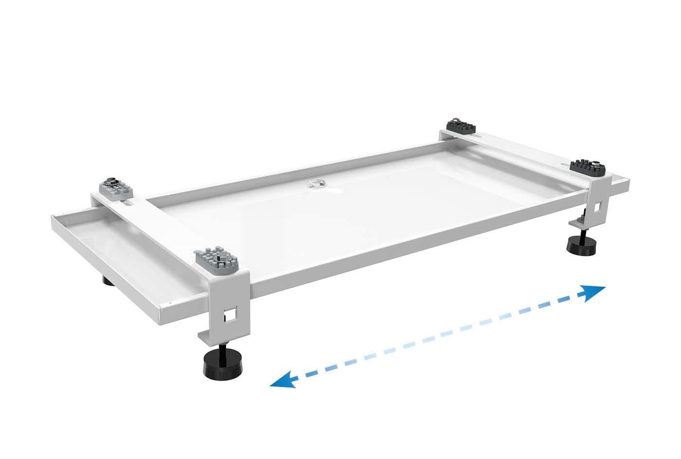 TECNOSYSTEMI - SUPPORTO A PAVIMENTO IVORY CON ANTIVIBRA