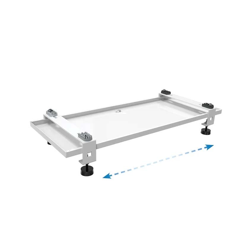 TECNOSYSTEMI - SUPPORTO A PAVIMENTO IVORY CON ANTIVIBRA