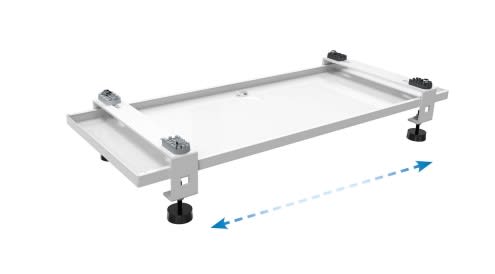 TECNOSYSTEMI - SUPPORTO A PAVIMENTO IVORY CON ANTIVIBRA SCD500122