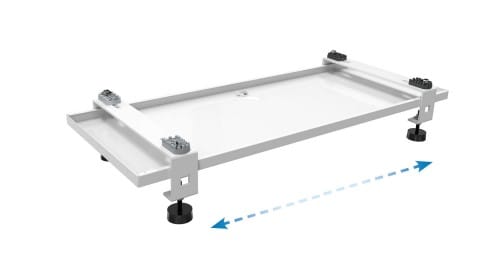 TECNOSYSTEMI - SUPPORTO A PAVIMENTO IVORY CON ANTIVIBRA