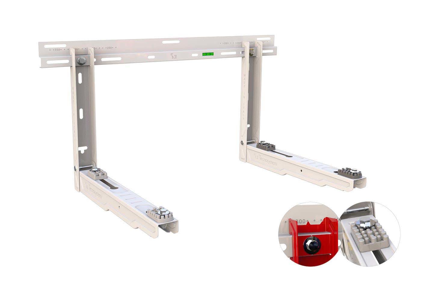 TECNOSYSTEMI - STAFFA LEONARDO IVORY L.650 - 100KG