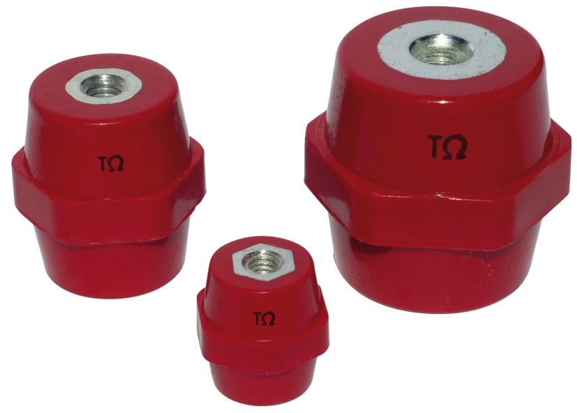 TEKNOMEGA - Isolatore Poliestere H75 M10 Rosso Barilot Ch5. CPH2104