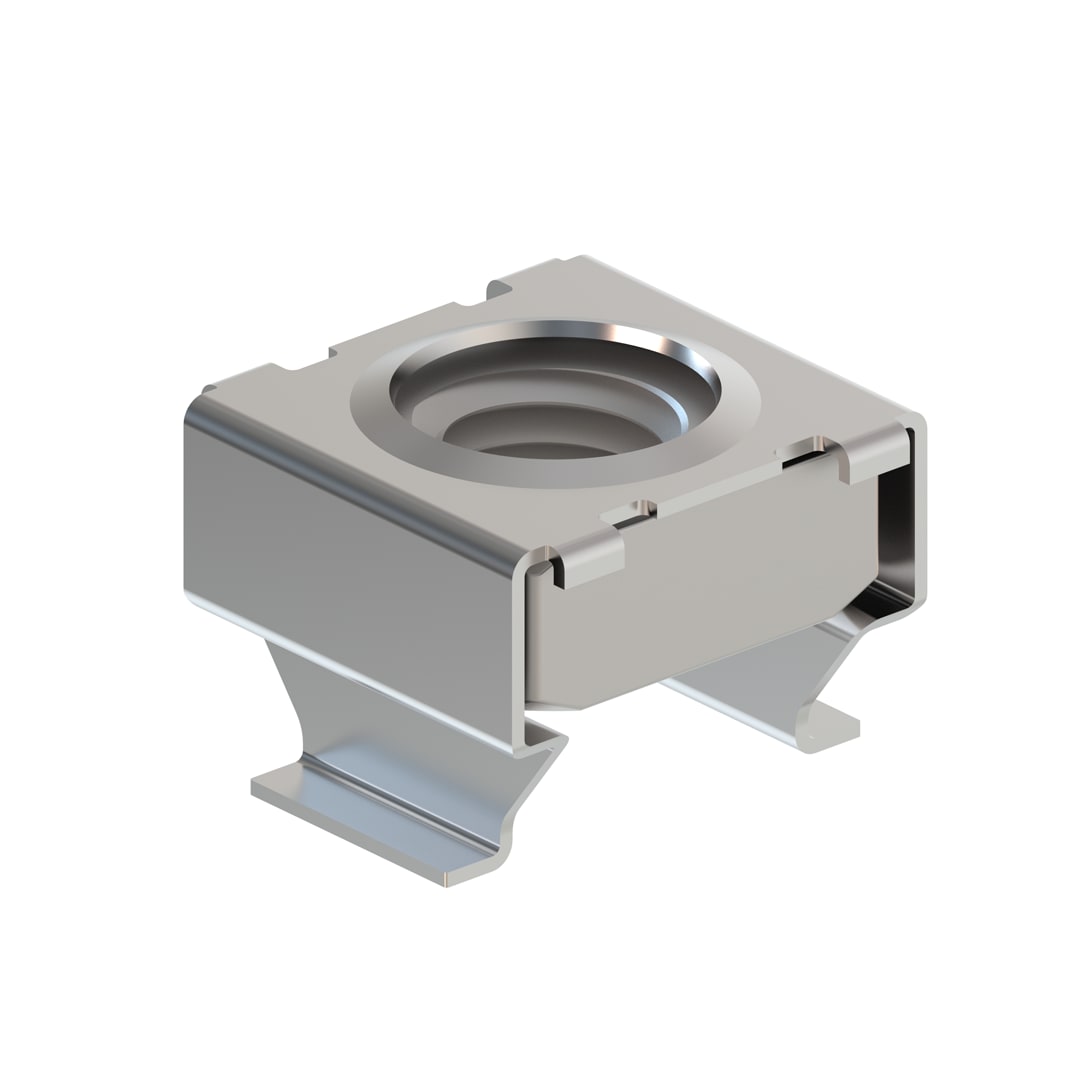 TEKNOMEGA - Dado a gabbia M8 inox per lamiera spessore 2,5mm.