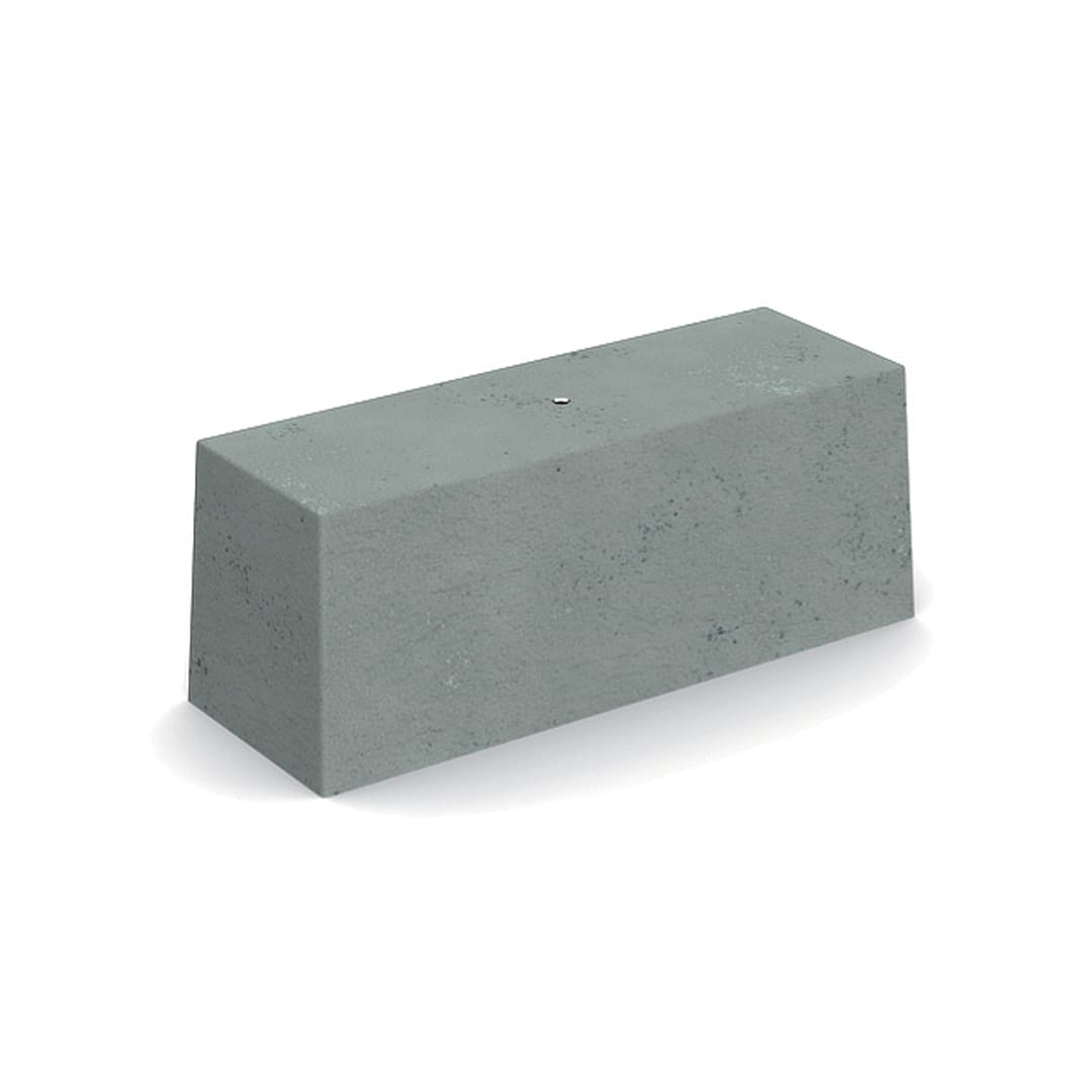 TEKNOMEGA - Zavorra cemento 30 kg piana con boccola M8 inserto M.
