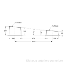 TEKNOMEGA - Zavorra cemento 28kg anteriore tilt 6 M8 con inserto.