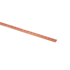 TEKNOMEGA - Barra rame filettata M6 passo 25mm 25x5x2000 25x5 L2000 p25. BRF1037