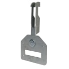 TEKNOMEGA - Gancio ad ancora per lamiera con passante porta bandella Grecata x bandella. CLP1840