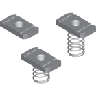TEKNOMEGA - Dado M8 zincato a caldo con molla lunga per strutture. DAP2045