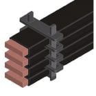 TEKNOMEGA - Separatore barra flex 32 mm spaziatore a pacchetto x barre flex. DZP3000