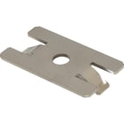 TEKNOMEGA - PIASTRINA PIANA INOX X FIX INTERM. PANNELLI