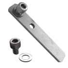TEKNOMEGA - Piastra in acciaio inox per unione profili alluminio con viteria completa, giunto serie F.