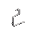 TEKNOMEGA - Staffa tipo R regolabile in acciaio inox per falda e legno.
