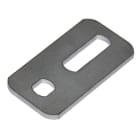 TEKNOMEGA - PIASTRINA DI FISSAGGIO PIANA 2 FORI INOX