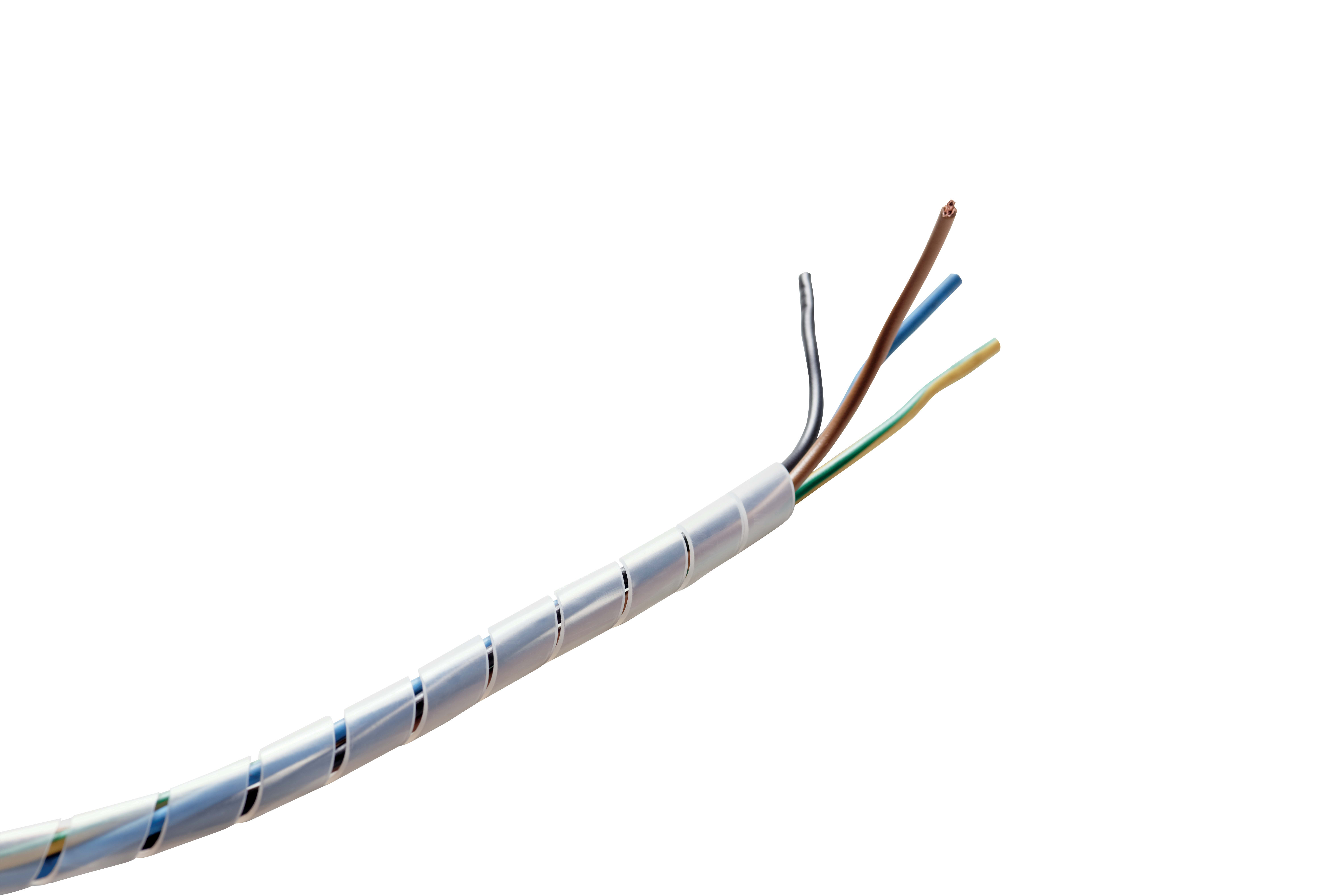 TEKNOMEGA - Guaina spiralina trasparente polietilene Ø 20 mm D14. GSP1010