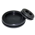 TEKNOMEGA - Inserto passacavi in gomma con diametro 37,5mm e foro in PVC.