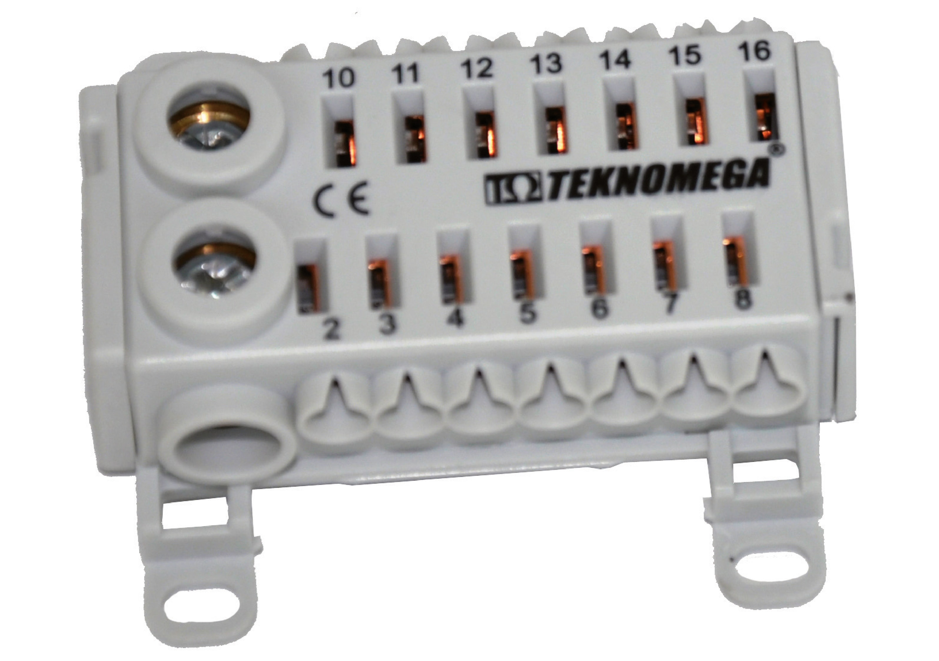 TEKNOMEGA - RIPARTITORE QUICK UNIPOL. 80A 14 OUT GRIGIO