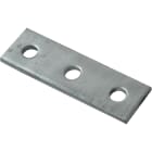 TEKNOMEGA - Piatto lungo a 3 fori staffa piana zincata calda. STF1005