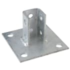 TEKNOMEGA - Piastra base zincata caldo per profilo 41x41.
