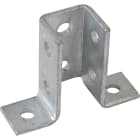 TEKNOMEGA - Staffa per cannoncino zincato caldo 41x41 semplice profilo 41.