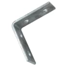 TEKNOMEGA - Staffa angolare zincata a 90 gradi con 4 fori. STF1115