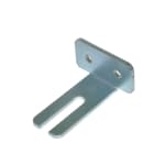 TEKNOMEGA - Staffa per fissaggio barra verticale 2 fori squadretta bus.