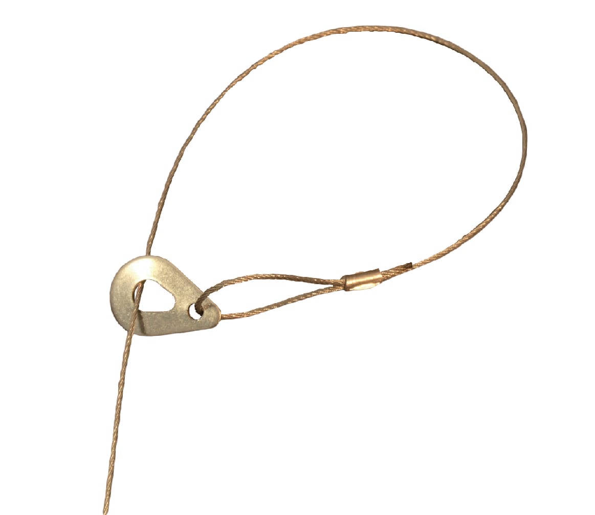 TEKNOMEGA - CAVO TERMINALE AD ANELLO GREEN 5m +MORS.