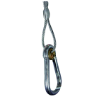 TEKNOMEGA - CAVO TERMINALE A MOSCHET. SILVER 1m +MORS.