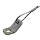 TEKNOMEGA - Kit cavo staffa 45° 2 fori clip silver 2m mors
