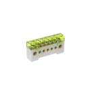TEKNOMEGA - Morsettiera unipolare isolata 80A 7 fori grigio.