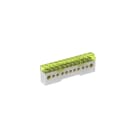 TEKNOMEGA - Morsettiera unipolare isolata 80A 11 fori grigio.