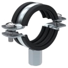 TEKNOMEGA - Collare acciaio gommato attacco M8-M10 1" D39-46mm.