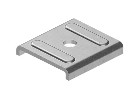 TEKNOMEGA - Piastrina foro diametro 9mm zincata elettro.