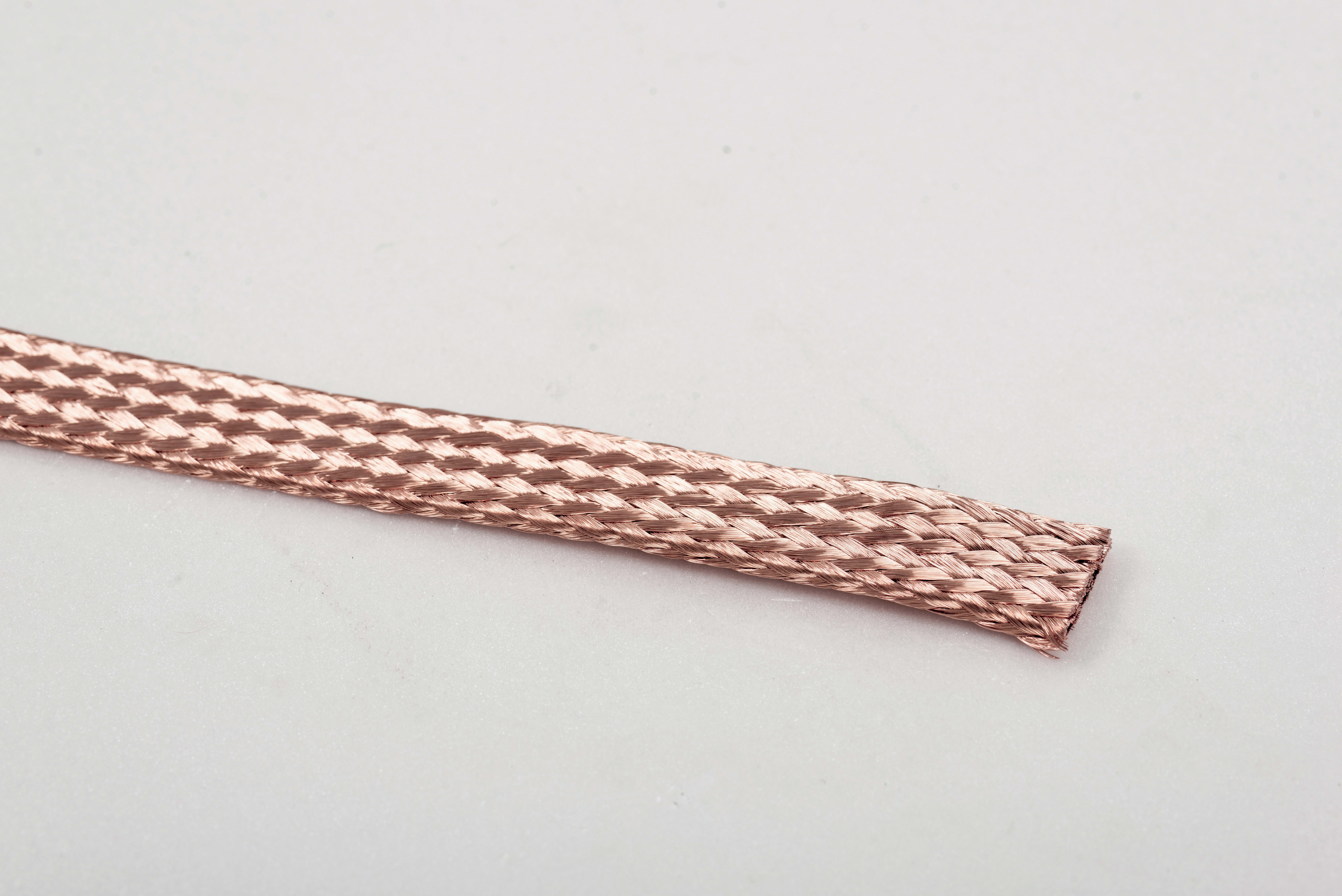 TEKNOMEGA - Treccia piatta rame rosso 6mmq lunghezza 25m.