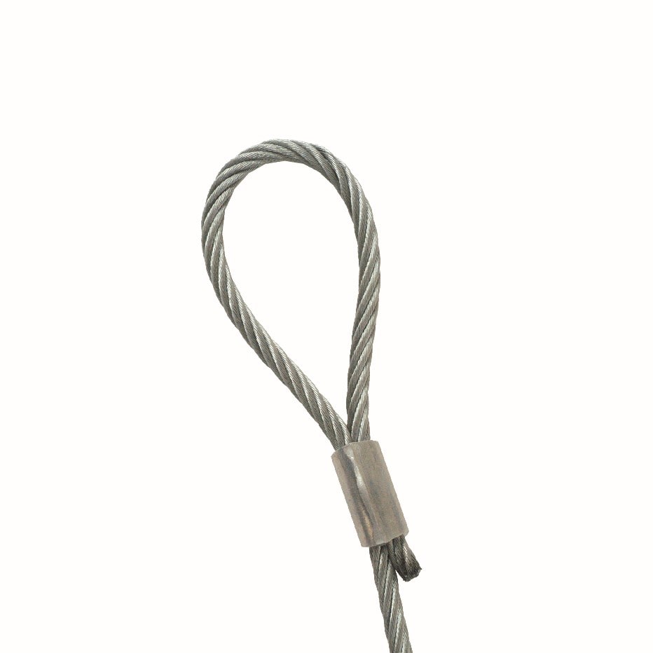 TEKNOMEGA - Cavo terminale a cappio silver 3m.