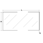 TEKNOMEGA - Schermo protezione piegabile PETG 1000x215x3.