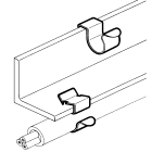 TEKNOMEGA - Clip rapida per tubo diametro 25-30mm spessore 1-4mm.