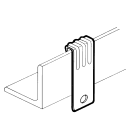 TEKNOMEGA - Clip hook con foro 6,5mm SP 4-10mm.