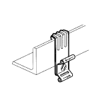 TEKNOMEGA - Clip hook con porta fascetta sp 4-10mm.