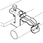 TEKNOMEGA - MORSETTO CON FISSATUBO ORIZZONTALE D22-30mm