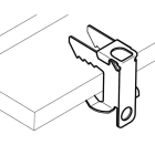 TEKNOMEGA - Clip Tiger Base con pinza e fori da 14 a 20mm.